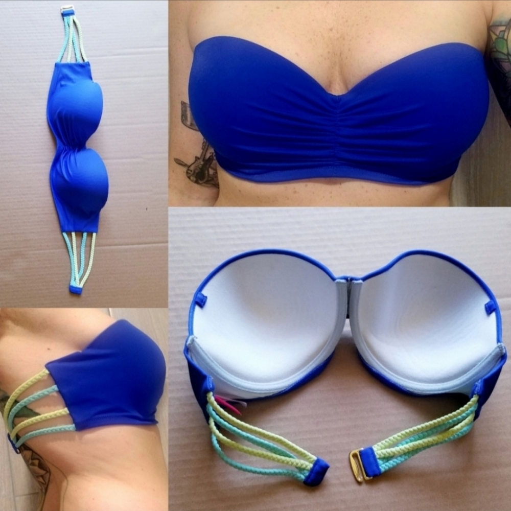 VS Bandeau Bikini Top, 34D with Underwire